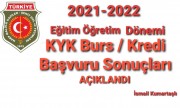 2021-2022 KYK BURS BAŞVURULARI SONUÇLANDI