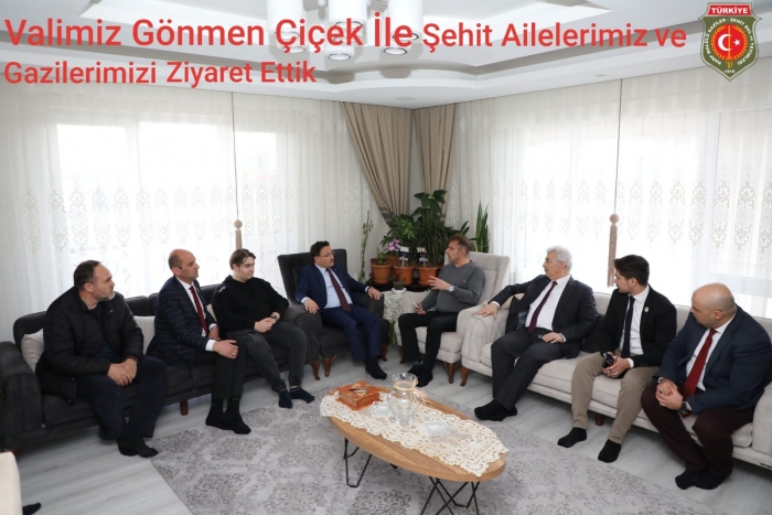 VALİMİZ GÖKMEN ÇİÇEK İLE GAZİLERİMİZİ VE ŞEHİT AİLEMİZİ ZİYARET ETTİK                  