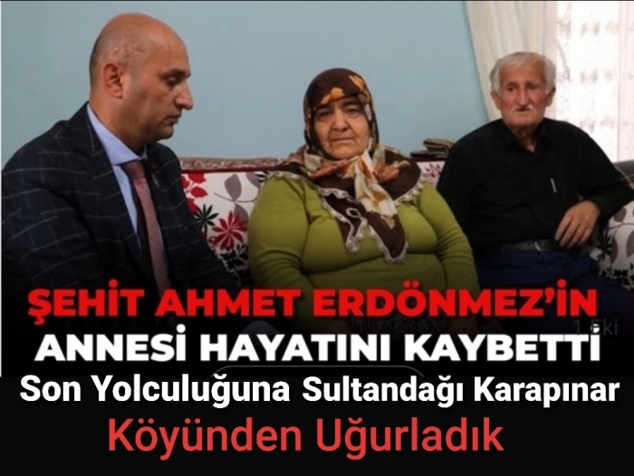 Şehit Annemiz Havva ERDÖNMEZ'i Son Yolculuğuna Uğurladık.                  