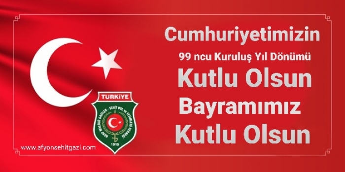 29 EKİM CUMHURİYET BAYRAMIMIZIN 99 UNCU YILI KUTLU OLSUN                  