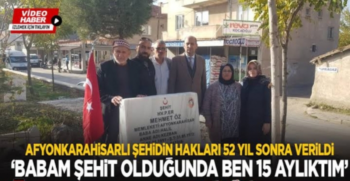 YARIM ASIR SONRA MEZARI İLK KEZ ŞEHİT MEZARI OLARAK YAPILDI                  