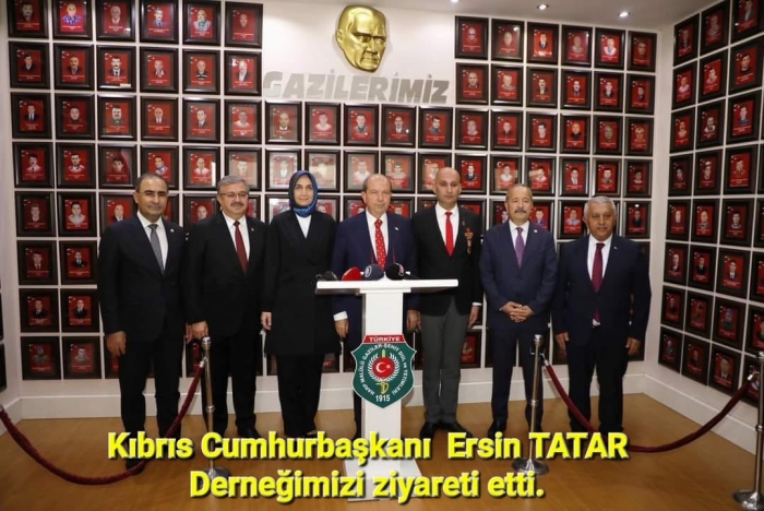  Kıbrıs Cumhurbaşkanı Ersin TATAR Derneğimizi ziyaret etti.                  
