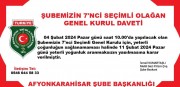 ŞUBE BAŞKANLIĞI 7 NCİ OLAĞAN GENEL KURUL İLANI