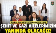 BAŞKAN BURCU KÖKSAL, KUMARTAŞLI VE ŞEHİT AİLESİNİ ZİYARET ETTİ