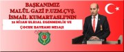 BAŞKAN KUMARTAŞLI’NIN 23 NİSAN KUTLAMA MESAJI