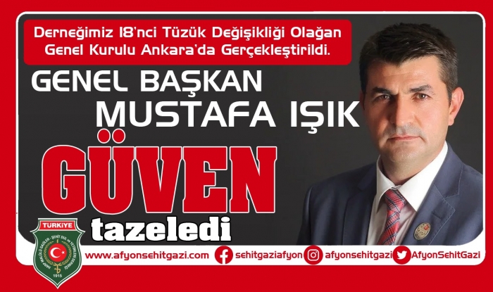 Türkiye Harp Malülü Gaziler Şehit Dul ve Yetimleri Genel Başkanlığı 18'inci Tüzük Değişikliği ve Genel Kurulu Gerçekleşti                  