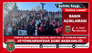 07.01.2025 'ŞEHİDE SAYGI, TERÖRE LANET' BASIN AÇIKLAMAMIZ
