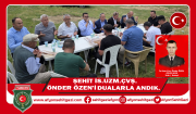 ŞEHİT İS.UZM.ÇVŞ. ÖNDER ÖZEN'İ DUALARLA ANDIK.