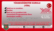 YÖK - YÜKSEKÖĞRETİM KURUMUNDAN MÜJDE