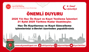 BAŞKAN KUMARTAŞLIDAN HACI ADAYLARINA ÖNEMLİ DUYURU