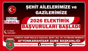 ŞEHİT AİLELERİMİZE VE GAZİLERİMİZE 2026 ELEKTRİK İNDİRİM BAŞVURULARI BAŞLADI