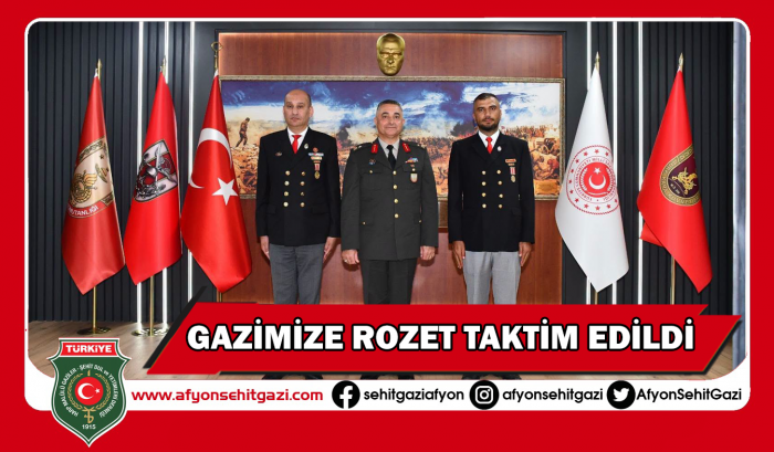 GAZİMİZ EMRE YILMAZ'A MALUL GAZİ ROZETİ TAKTİM EDİLDİ