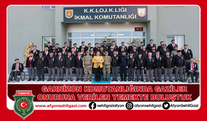 AFYONKARAHİSAR’DA GAZİLER ONURUNA ANLAMLI ÖĞLE YEMEĞİ